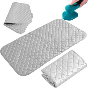 MEVRONISSHOP-Tapis de Repassage, 48 x 85 cm Couverture de Repassage, Tapis de Repassage sur Table Antid&eacute;Rapant et R&eacute;Sistant, Nappe de Repassage Pliable Portable, pour Le Repassage &agrave; la Vapeur sur Tab - Neuf
