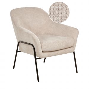Fauteuil En Tissu Beige Veddige - Neuf