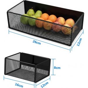 Rangement Epices,Etagere Magnetique,Peu Encombrante,Sans Per&ccedil;age,Organisateur Frigo Etagere Murale Cuisine,Range Porte Epices,Porte-&Eacute;pices Pour R&eacute;frig&eacute;rateur,Capacit&eacute; Charge 7,5 Kg,16x12x8cm - Neuf