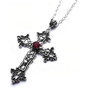 Kal-Collier Croix Homme Or Chaine Pendentif Croix Acier Inoxydable Bijoux Chretienne Croix Pour Homme Et Femme - Neuf
