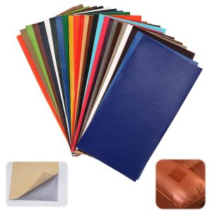 Mevronisshop-Lot De 25 Patchs Autocollants En Cuir Synth&eacute;tique - 10 X 20 Cm - 25 Couleurs - Pour Canap&eacute;s, Si&egrave;ges De Voiture, Sacs - Neuf