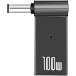 THEF-PD 100W Connecteur d'adaptateur de Chargeur d'ordinateur Portable USB Type-C Femelle vers DC Mâle Convertisseur de Prise Jack Remplacement pour Acer Samsung Lenovo (6.0x3.7mm) - Neuf