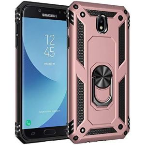 Kal-Coque Pour Samsung Galaxy J7 2017/J730, Avec Anneau Support, Coque Etui Housse Galaxy J7 2017/J730 Antichoc Militaire [Tough Armor] Heavy Duty Shock Proof Protective Housse, - Neuf