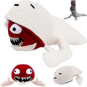 Peluche ver pont double face réversible tête de sirène retournée personnage d'horreur poupée en peluche oreiller animal cadeau pour enfants - Neuf