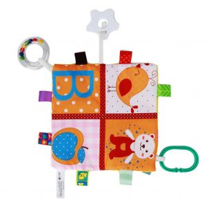 Livre D'activites En Tissu Doux Pour Bebe, Jouets Educatifs Precoces Pour Apaiser Bebe (Fond Jaune) - Neuf