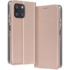 &Eacute;tui pour Motorola Moto G56 Textur&eacute; Stri&eacute; avec Porte-carte et Fonction Support Dor&eacute;e - Neuf