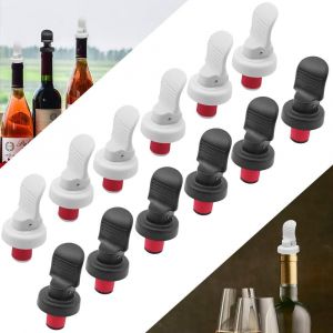 12 Pcs Bouchon Pour Bouteille De Vin Bouchons Bouteilles Réutilisable Bouchon Bouteille De Vin Sous Vide Bouchon De Bouteille Hermétique Bouchon Bouteille Biere Pour Bouteille De Bière - Neuf