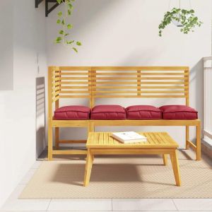 Vidaxl Coussins De Palette Pour Siège 4 Pcs Rouge Bordeaux 40 X 40 X 8 Cm Tissu Oxford - Neuf