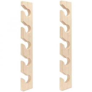 2 Pcs Porte-Chapeau pour Mur en Bois Casquettes de Baseball Organisateur Mural Support Chapeau Vertical Placard PZCC - Neuf