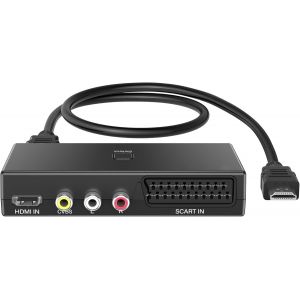 Convertisseur Périte Vers Hdmi, Adaptateur Rca 3 En 1, Support (Rca + Périte + Hdmi Entrée) Sortie 4k@30hz 1080p Pour Lecteurs Dvd, Vhs, Vcr, Xbox, Ps4, Roku, Blue-Ray - Neuf