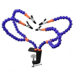 4 pcs bras flexible aidant les mains troisième main outil de soudage support de circuit imprimé support de soudage pour réparation de circuits imprimés - Neuf