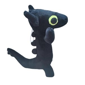 Krokmou Dancing Meme Peluche Jouet Dancing Dragon 25cm Poupée Noir - Neuf