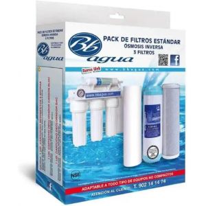 Pack 3 Filtres Pour &Eacute;quipement D'Osmose Inverse, Standard. 1 S&eacute;diment, 1 Charbon Gac Et 1 Bloc De Charbon. Remplacez-Le Au Moins Une Fois Par An. . - Neuf