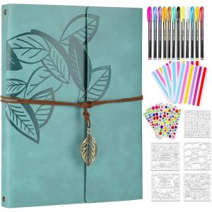 Album Photo 60 Pages 22x27.3cm,Voyage Album Photo Scrapbooking en Cuir Carte du Monde Vintage Bricolage Scrapbooking Album Cadeau de Saint Valentin/Amant/Collègue/Ami/Famille/Mère - Neuf