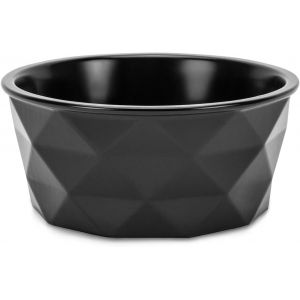 Cmws-Gamelle En C&eacute;ramique Avec Fond Antid&eacute;rapant En Silicone, 1900 Ml, Gamelle Pour Chien En Mat&eacute;riau Robuste, Facile &Agrave; Nettoyer, Design Ergonomique, Gamelle D'eau Pour Chiens Et Chats, Noir - Neuf
