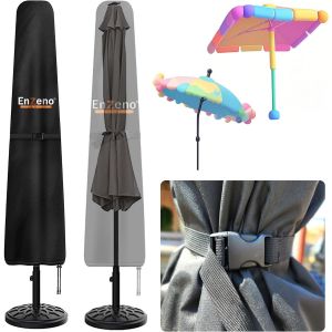 Letnerny-Housse De Protection Pour Parasol D&iquest;&iquest;Port&iquest;&iquest; - &iquest;&iquest;Tanche - Pour Diam&iquest;&iquest;Tre 2 M/3 M - Noir - 176 X 31/37 Cm - Neuf