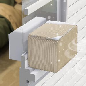 Housse Climatiseur Fenetre Resistance, Compatible Unite AC Fenetre en U, Taille 8000-12000 BTU, Protection Exterieure - Neuf