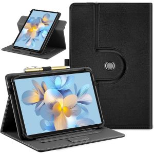LORANKA-Easyacc Coque Universelle pour Tablette 10 Pouces (9''-10.5''/10.9''/11''), &Eacute;tui Rotative &agrave; 360&deg; Multipositions pour Tablette TECLAST, Blackview, YESTEL, YOTOPT, MEBERRY, OSCAL etc, Noir - Neuf