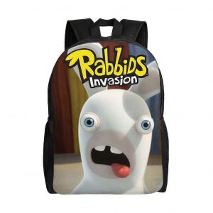 Sac d'école Lapins Crétins, sac à dos de dessin animé, sac tendance pour garçons, sac d'école, sac à dos de voyage-XTYD8385 - Neuf