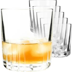 Leni Lot De 6 Verres À Whisky,Eau,Jus-Universels En Cristal Pour Boisson,Fête (280 Ml) - Neuf