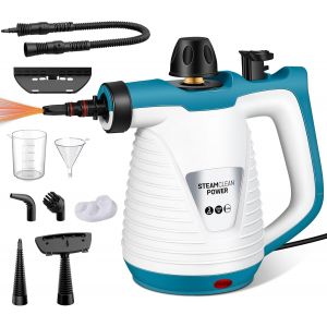 Nettoyeur Vapeur Portable, Nettoyeur Vapeur À Main Multifonction Avec 9 Accessoires Pour La Maison, Salle De Bain, Nettoyeur Vapeur Électriques Pour Canapé,Taches Sur Vitres,Voiture,Cuisines - Neuf