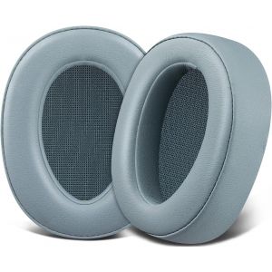 LORANKA-Doux Cuir Prot&eacute;in&eacute; Mousse Coussin Coussinets pour Sony WH-H900N (h.Ear on 2 Wireless) & MDR 100ABN (h.Ear on Wireless) Annulation de Bruit Over-Ear Casque - Neuf