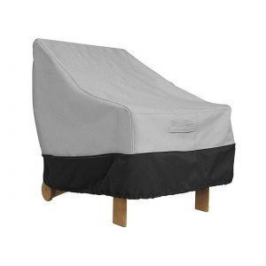 Housse De Chaise De Jardin Grise 80x85cm Pour Fauteuil Individuel - Neuf