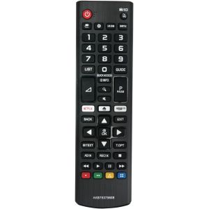 AKB75375608 Remplacement de la télécommande Convient pour LG Ultra HD 4K TV 55UK6550PLD 65UK6950PLB 65UK6710PLB 65UK6750PLD 70UK6950PLA 43UK6470PLC 43UK6450PLC 43UK6400PLF 43UK6390PLG 49UK6470PLC - Neuf