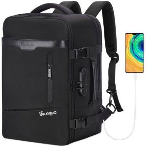 lbgwp60-Sac A Dos Voyage Cabine 40X20X25 Pour Ryanair Sac De Voyage Val Cabine Avion 20L Yg063 Noir - Neuf