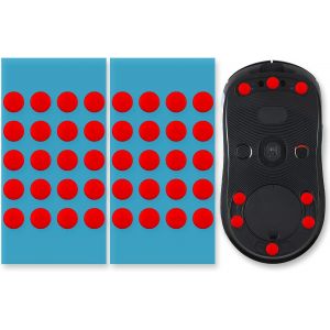 40 Piezas Patins de Souris pour Logitech G Pro Wireless, Pieds de Souris Ultra Rapides pour Logitech G Pro sans Fil, Set de Souris &agrave; Pois - Bords arrondis - Propri&eacute;t&eacute;s de Glisse parfaites pour Le Jeu - Neuf