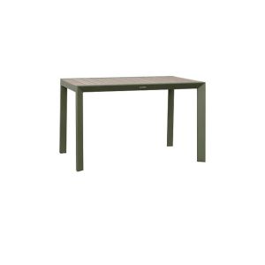 Table De Jardin Rectangulaire Alu Evasion 4 Places Effet Bois Lin Et Laurier - Hesp&eacute;ride - Neuf