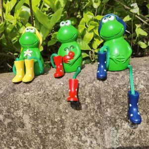 Mevronisshop-Figurines De Grenouilles D&eacute;coratives De Jardin, Lot De 3 Figurines De Grenouilles De Jardin, Statue D&eacute;corative De Grenouille, Ornement Animal En Forme De Grenouille, Figurine De Jardin P - Neuf