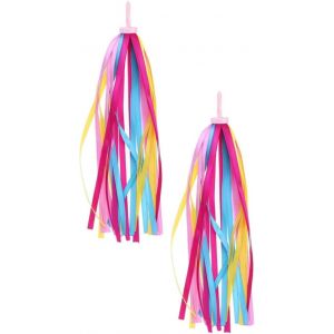 Kal-Ruban Pour Vélo Guidon D`Enfant,1 Paire Scooter Streamer Enfants Cyclisme Coloré Gland Ruban Vélo Guidon Streamer Balance Vélo Décoratif Gland Pour Guidon De Vélo Enfants Vélo Banderoles Glands - Neuf