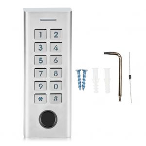 Systeme de controle d'acces, entree de porte, mot de passe, empreinte digitale, IP66, etanche, retroeclairage, machine - Neuf