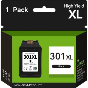 Cartouche 301 Xl Noir Remanufacturées Pour Cartouche Hp 301 Noir,Encre 301 Xl Noir Pour Hp Envy 4500 4507 5530 Deskjet 1000 1510 2540 3050 1010 1050 2050 Officejet 2620 4630 Imprimante - Neuf