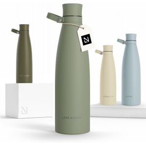 Jgd-Gourde Inox 1000ml | 1l Bouteille D&iquest;Eau Isol&eacute;e | Gourde &Eacute;tanche Pour Le Sport, La Bicyclette, Les Enfants (Sage Green, 1000ml) - Neuf