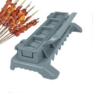 Machine A Brochettes Pour Grillades &iquest; Bo&icirc;te Multifonctionnelle Pour Brochettes, Preparation Rapide Des Brochettes, Forme De Gril Pliable Compacte, Outil A Brochettes Leger Et Robuste - Neuf