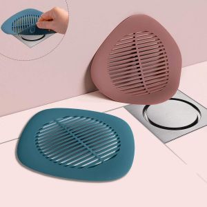 Bouchons de siphon de douche (lot de 2) en silicone avec ventouse, r&eacute;cup&eacute;rateur de cheveux, pour cuisine, salle de bain, baignoire et lavabo. Filtre en caoutchouc GROOFOO. - Neuf