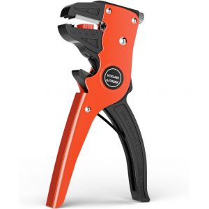 Ulteronixshop-Pince &agrave; D&eacute;nuder Automatique, Pince Coupante a Denuder Electricien 2 en 1 pour D&eacute;nuder et Couper le Fil Electrique, Ajustement de la Longueur des Cables D&eacute;nud&eacute;s, Noir - Neuf