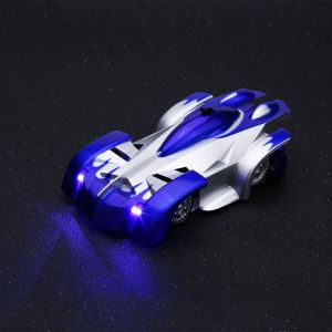 Voiture telecommandee d'escalade murale RC, modele reduit de vehicule bleu - Neuf