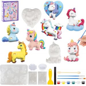 SANSH-Enfant Moulage et Peinture Kit, Activites Manuelles pour Enfants, Figurines en Plâtre à Mouler et à Peindre, Moulage de Plâtre Enfants, Jouets de Bricolage Créatifs à Partir de 6 Ans - Neuf