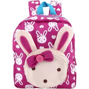 Sac à Dos Lapin pour les Enfants, Nursery Sac à dos Cute Animal Bambin Cartable Scolaire Maternelle Dessin Animé avec Sangle pour Les 2 - 6 Ans pour Filles Garcons Préscolaire Garderie - Neuf