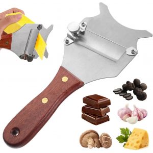 Oayew-Coupe-Fromage &Agrave; La Truffecouteau &Agrave; Fromage Rapeuse 1 Pi&egrave;ce Truffe Champignon, Manche En Bois, Pour Couper Les Truffes, Le Chocolat, La Maison, La Cuisine, Le Restaurant(Mod&egrave;le En Dents De Scie) - Neuf
