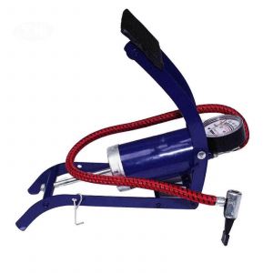 Pompe A Main Silencieuse, Petite, Pour Camping, Velo, Voiture, Pression, Bleu, 21,5 Cm - Neuf