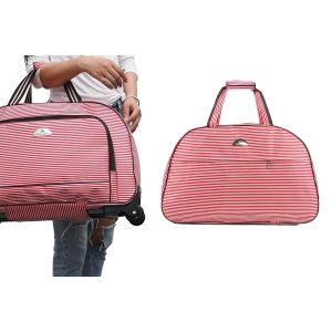Sac &agrave; dos &agrave; roulettes rouge, valise cabine, sac de voyage - Neuf