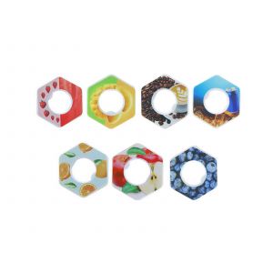 7 Anneaux Parfum&eacute;s Aux Fruits Pour Une Hydratation Optimale : Caf&eacute;, Myrtille, Pomme, Mangue, Orange, Cola, Fraise - Neuf