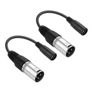JGD-Cordon d'alimentation 2a DC, 2 jeux de DC 5,5 x 2,1 mm femelle &agrave; 3 broches XLR m&acirc;le c&acirc;ble d'adaptateur d'alimentation pour v&eacute;lo de skateboard, v&eacute;lo d'&eacute;quilibre, v&eacute;lo &eacute;lectrique, etc.&iquest;15cm&iquest; - Neuf