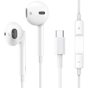 Écouteur Usb C,Ecouteurs Filaire Type C Compatible Avec Iphone 16 15 Pro Max Plus,Ipad Pro Air,Huawei P70/60/50,Samsung Galaxy S25/S24/S22/Ultra,Google Pixel 9/8,Xiaomi,Android (Bl[BLU5270125] - Neuf