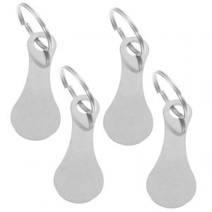 4 X Caddie Porte-Cl&eacute;s - Durable Chariot Jeton Porte-Cl&eacute;s Pour Les Achats De Supermarch&eacute; De Commodit&eacute; - Neuf