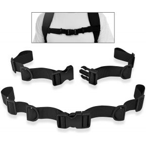 JGD-2 PCS Sangle Poitrine Sac A Dos,Sangle De Poitrine R&eacute;glable avec Boucle Rapide,Sac &Agrave; Dos &Agrave; Sangle De Poitrine Antid&eacute;rapante,pour Cartable, Jogging, Randonn&eacute;e, Course&iquest;Noir&iquest; - Neuf